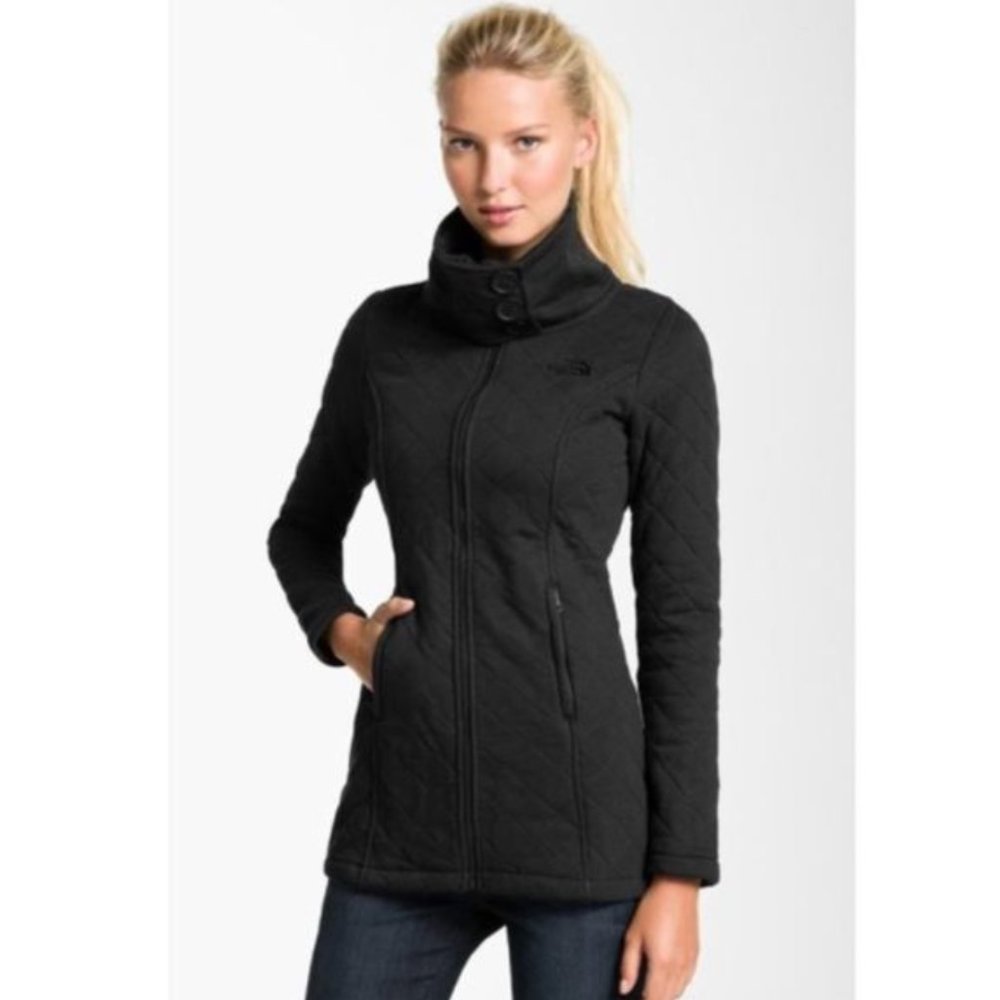 North Face Quilted Caroluna Jacket Zip Up - Size M
